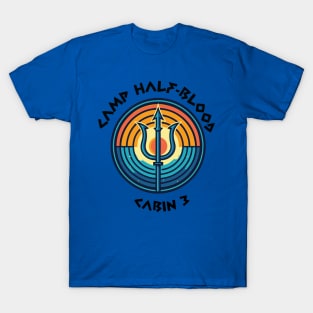 Cabin 3 Poseidon - CAMP half-blood T-Shirt